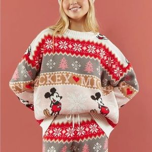 Kids Disney X Forever 21 Mickey Mouse Fair Isle Sweater